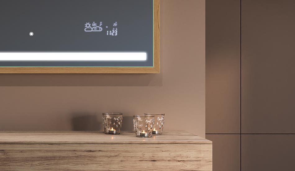 Zrkadlo v čiernom ráme v štýle loft pre moderné a minimalistické kúpeľne | ARTFORMA