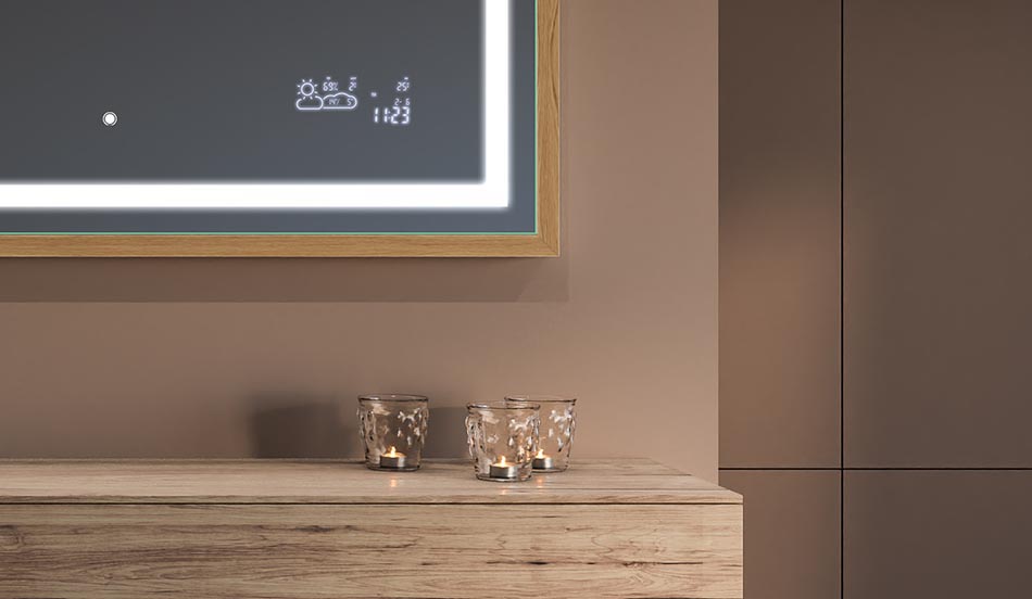 Zrkadlo v čiernom ráme v štýle loft pre moderné a minimalistické kúpeľne | ARTFORMA