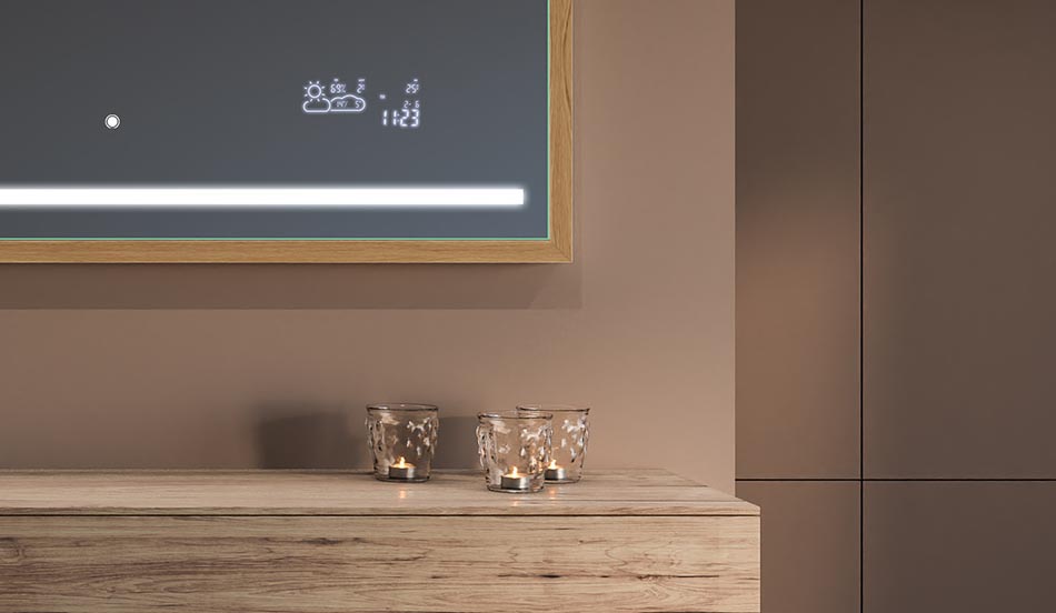 Zrkadlo v čiernom ráme v štýle loft pre moderné a minimalistické kúpeľne | ARTFORMA