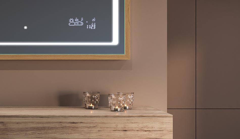 Zrkadlo v čiernom ráme v štýle loft pre moderné a minimalistické kúpeľne | ARTFORMA