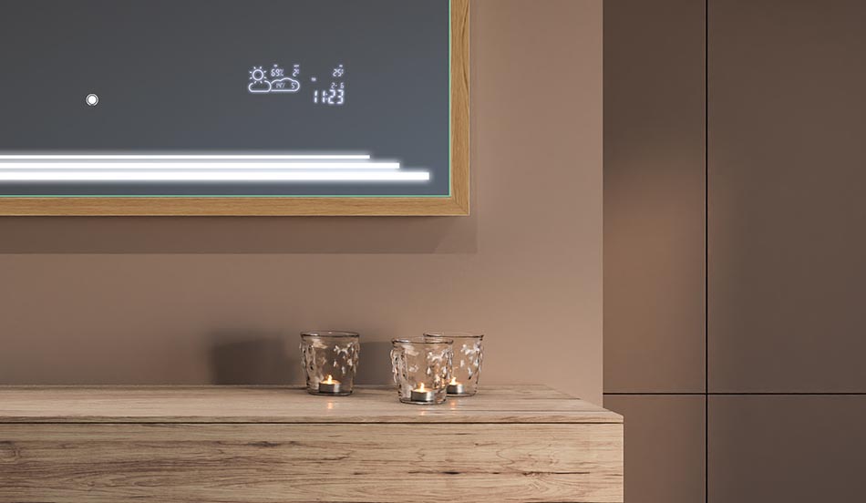 Zrkadlo v čiernom ráme v štýle loft pre moderné a minimalistické kúpeľne | ARTFORMA