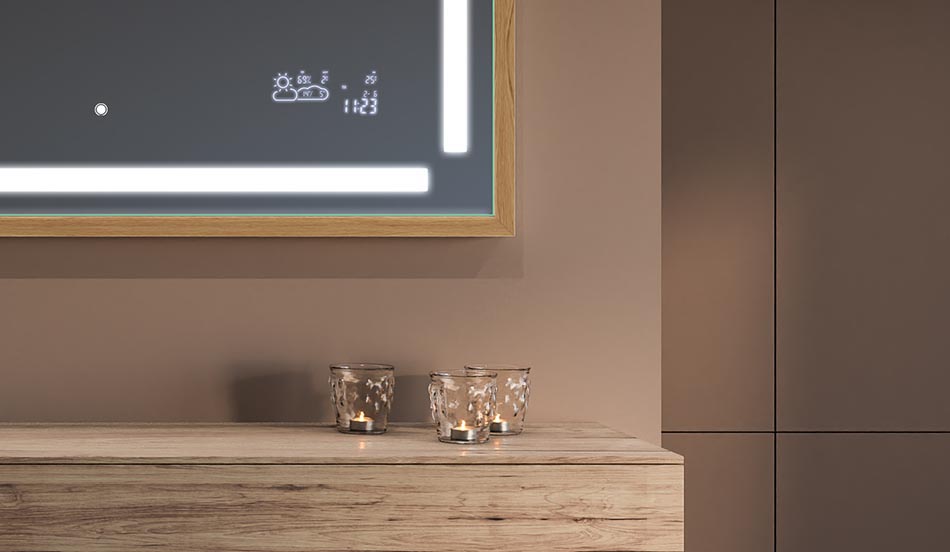 Zrkadlo v čiernom ráme v štýle loft pre moderné a minimalistické kúpeľne | ARTFORMA