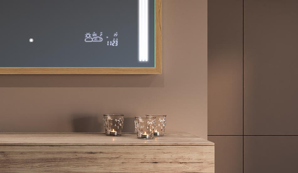 Zrkadlo v čiernom ráme v štýle loft pre moderné a minimalistické kúpeľne | ARTFORMA