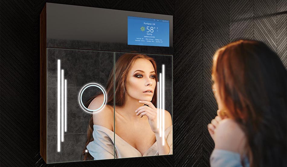 Zrkadlová skrinka Sarah s integrovaným USB portom | ARTFORMA