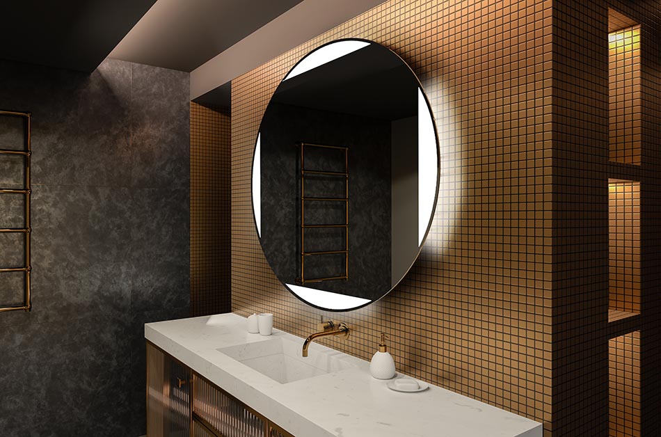 Okrúhle LED zrkadlo s podsvietením, ideálne pre interiér, ktorý zlepšuje náladu | ARTFORMA