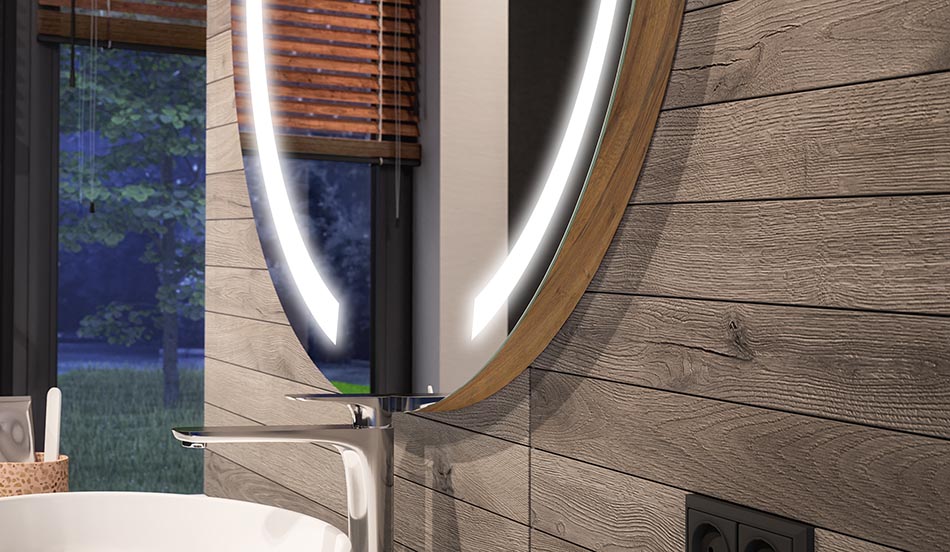 Kruhové LED zrkadlo s ambientným efektom a elegantným difúznym svetlom | ARTFORMA