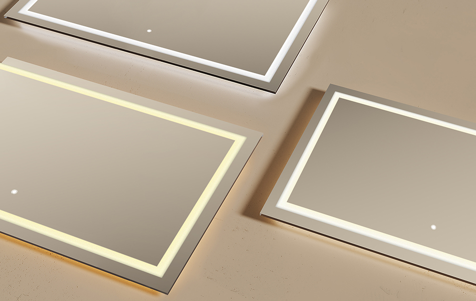 Farba LED sa ovláda dotykovým spínačom. Jediným dotykom vypínača zapnete a vypnete podsvietenie. Podržaním spínača pri zapnutom osvetlení sa zmení teplota farby LED.