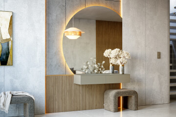 Štvrťkruhové zrkadlo