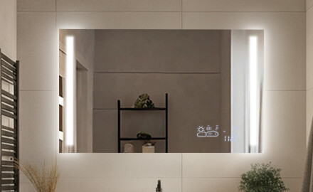 Obdĺžnikové klasické zrkadlá s osvetlením