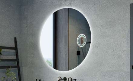 Okrúhle klasické zrkadlá s osvetlením