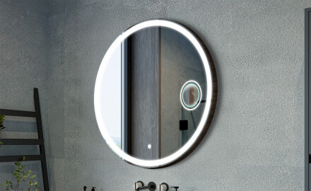 Okrúhle zrkadlá s dekoratívnym krytom