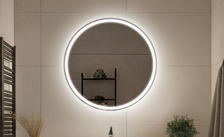 Okrúhle zrkadlá na batérie