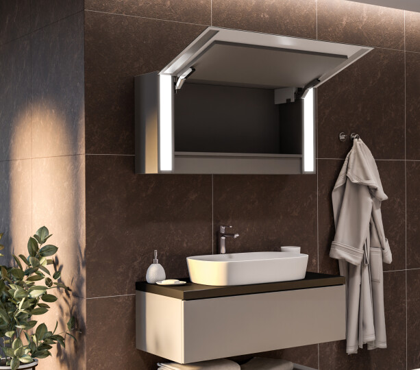 Kúpeľňová skrinka so zrkadlom LED Sofia