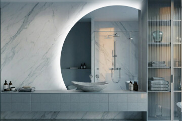 Štvrťkruhové zrkadlo