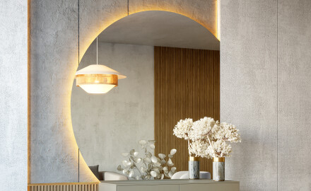 Štvrťkruhové zrkadlá