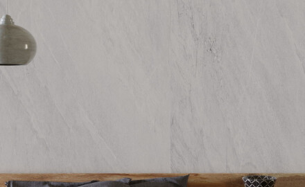 Glazovaná dlažba 120 × 280 cm, svetlošedá, kamenný vzhľad, matná, A4H1125 Agathos White