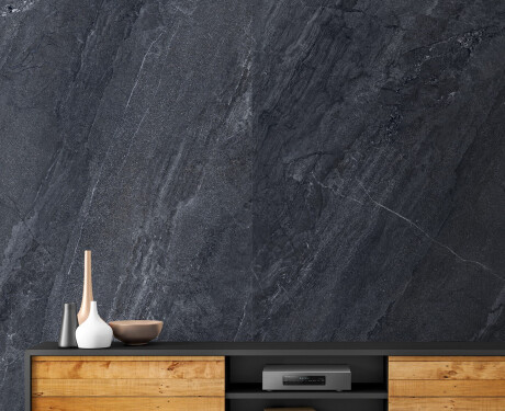 Glazovaná dlažba na podlahu 120 × 280 cm, antracitová, kamenný vzhľad, matná, A4H1137 Agathos Anthracite