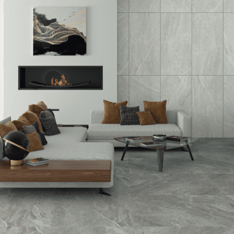 Glazovaná dlažba 60 x 120 cm, svetlošedá, matná, rektifikovaná, A4H125, Materia Pearl #1
