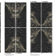 Veľkoformátová gresová dlaždica na podlahu 120 × 280 cm, Bookmatch, čierna, lesklá, so zlatými žilkami, rektifikovaná, A4H203 Pierre Black #3