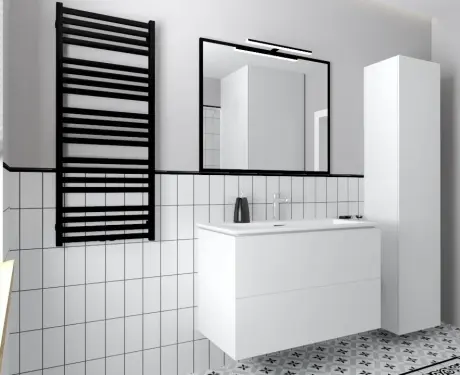 Keramická obkladová dlaždica na stenu 10x20, biela matná, plochá, A4H23 Blanco Mate