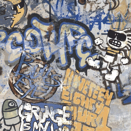 Glazovaná dlažba na podlahu 120 × 280 cm, sivá matná, rektifikovaná, A4H248 City Graffiti Grey #1