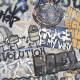 Glazovaná dlažba na podlahu 120 × 280 cm, sivá matná, rektifikovaná, A4H248 City Graffiti Grey #2