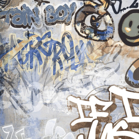 Glazovaná dlažba na podlahu 120 × 280 cm, sivá matná, rektifikovaná, A4H248 City Graffiti Grey #3