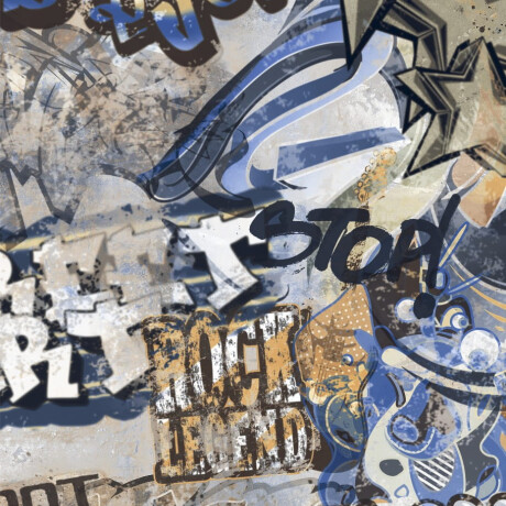 Glazovaná dlažba na podlahu 120 × 280 cm, sivá matná, rektifikovaná, A4H248 City Graffiti Grey #6