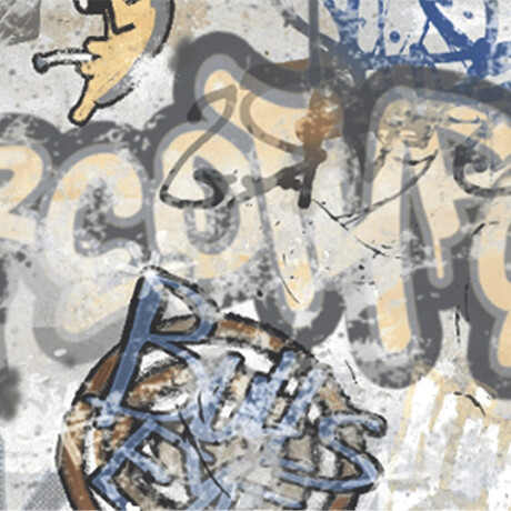 Glazovaná dlažba na podlahu 120 × 280 cm, sivá matná, rektifikovaná, A4H248 City Graffiti Grey #7