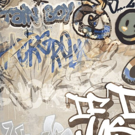 Veľkoformátová glazovaná dlažba na podlahu 120 x 280 cm, béžová, matná, rektifikovaná, A4H255 City Graffiti Beige #5