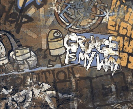 Glazovaná veľkoformátová dlažba 120 x 280 cm, matná, rektifikovaná, A4H262 City Graffiti Multicolor
