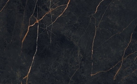 Veľkoformátová keramická dlažba 120x280, čierny mramor so zlatými žilkami, lesklá, A4H474 Sant Loreno
