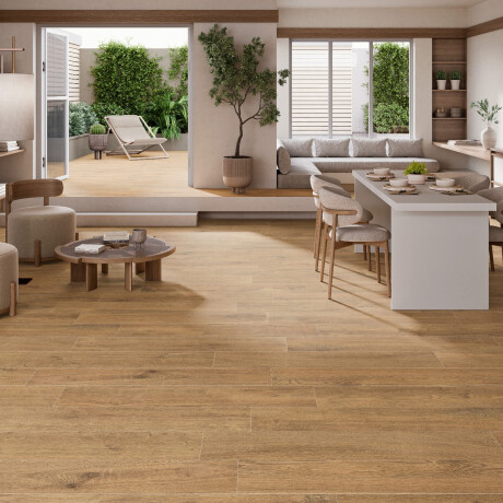 Podlahová dlaždica s dreveným vzorom 23x120 v odtieni matného jantárového dubu, A4H504 Amberly Oak #3