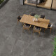 Kamenná dlažba s žilkovaním na podlahu 100x100, matná, tmavošedá A4H507 Volterra Stone #2
