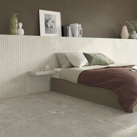 Podlahová dlaždica 60 x 120 cm, béžová so svetlými žilkami, matná, A4H611 Crema #5
