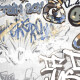 Glazovaná dlažba na podlahu 120 × 280 cm, sivá matná, rektifikovaná, A4H640 City Graffiti White #3