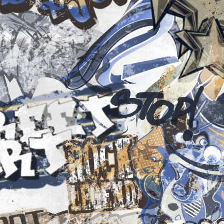 Glazovaná dlažba na podlahu 120 × 280 cm, sivá matná, rektifikovaná, A4H640 City Graffiti White #5
