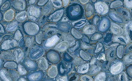 Veľkoformátová keramická dlažba 120x280, modrý achát, lesklá, A4H832 Aghatina Azul