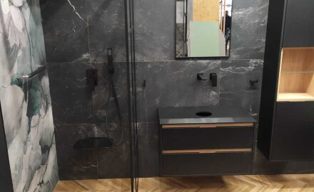 Glazovaná dlažba 60 x 120 cm, čierna matná, rektifikovaná, A4H85 Iroc Black