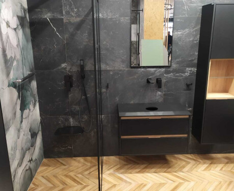 Glazovaná dlažba 60 x 120 cm, čierna matná, rektifikovaná, A4H85 Iroc Black
