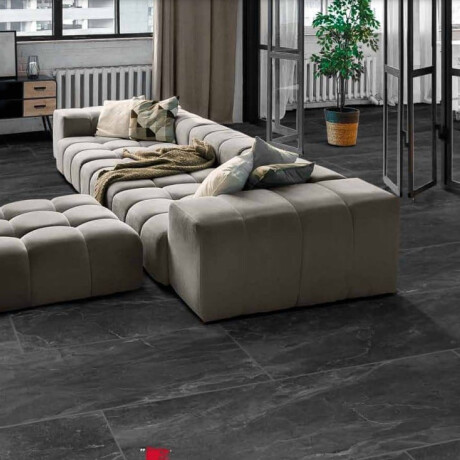 Glazovaná dlažba 60 x 120 cm, čierna matná, rektifikovaná, A4H85 Iroc Black #18