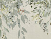 Stenná dlažba 60 × 120 cm, sivá s kvetinovými vzormi, matná, A4H918 Flower