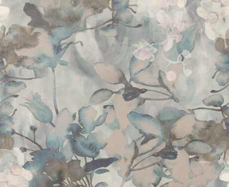 Stenná dlažba 60 x 120 cm, sivá s kvetinovými vzormi, matná, A4H921 Jam
