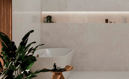 Veľkoformátová keramická dlažba 100x100, mramor so žilkami, lesklá, A4H941 Saffire Cream