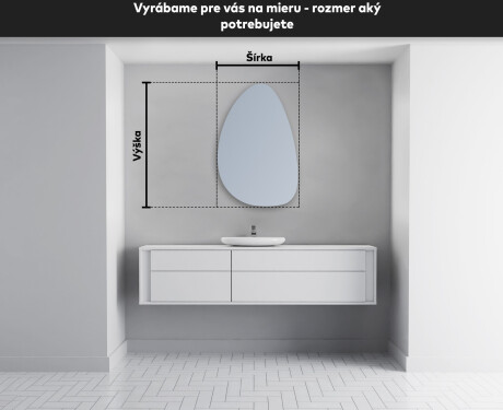 LED zrkadlo s nepravidelnym tvarom do kupelne D221 #4