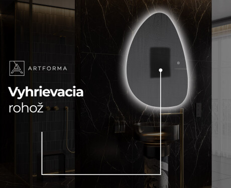 LED zrkadlo s nepravidelnym tvarom do kupelne D221 #8