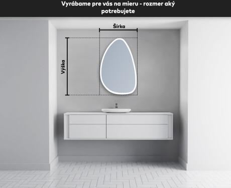 LED zrkadlo s nepravidelnym tvarom do kupelne B222 #5