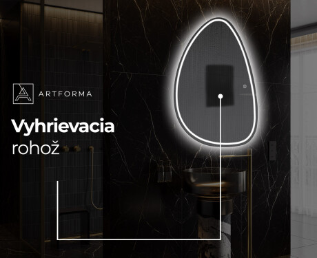 LED zrkadlo s nepravidelnym tvarom do kupelne B223 #8