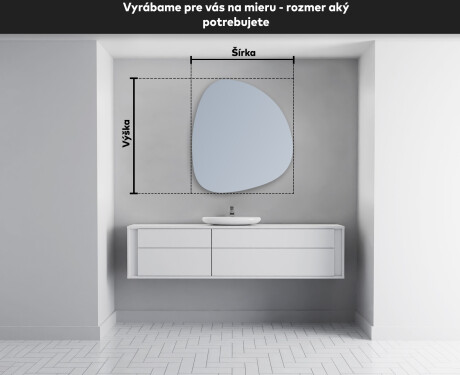 LED zrkadlo s nepravidelnym tvarom do kupelne EG221 #4