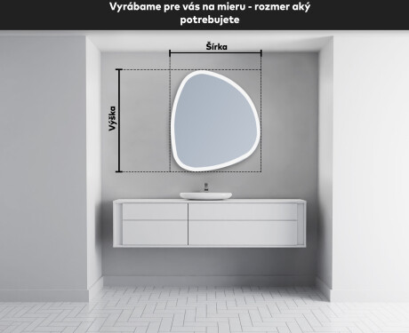 LED zrkadlo s nepravidelnym tvarom do kupelne EG222 #5